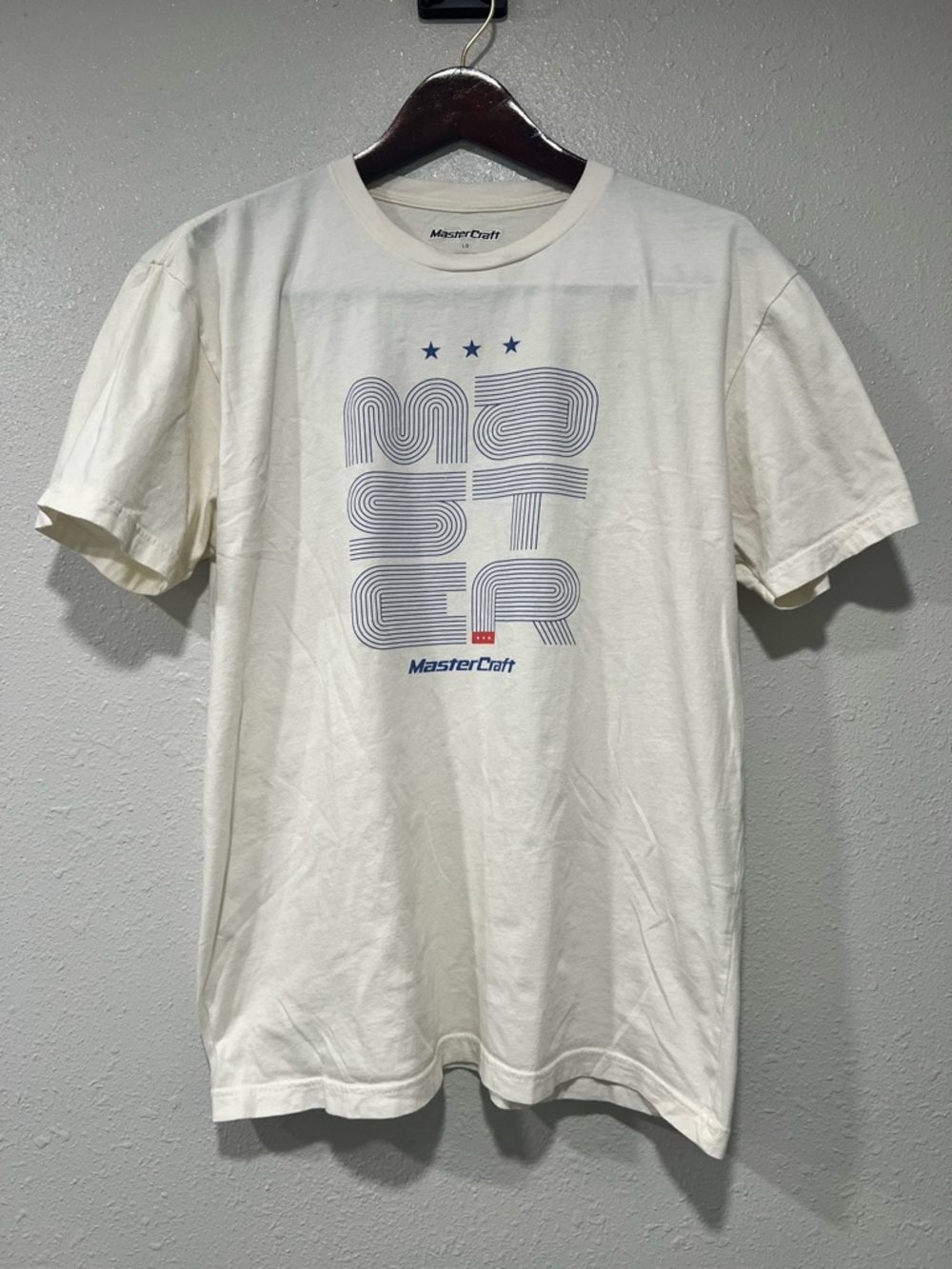 MasterCraft Retro Delineation Line Art Graphic T-Shirt Men’s Size Large Boating